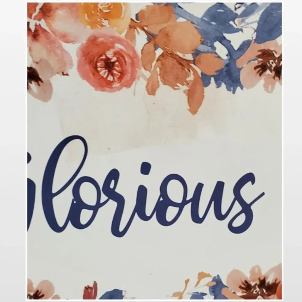 NEW Beautiful Glorious Fall Wood Home Sign